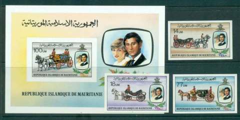 Mauritania 1981 Royal Wedding Charles & Diana