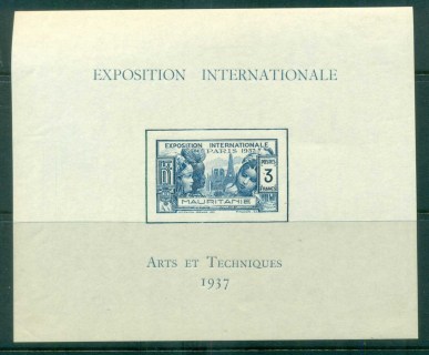 Mauritania 1937 Colonial Arts Expo MS