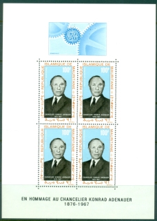 Mauritania-1967-Konrad-Adenauer-MS-MUH