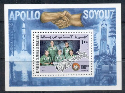 Mauritania-1975-Apollo-Soyuz-Joint-Russia-USA-Space-Project-MS-MUH