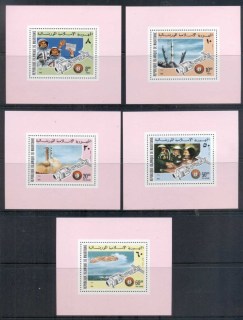 Mauritania-1975-Apollo-Soyuz-Joint-Russia-USA-Space-Project-mini-sheetlets-MUH