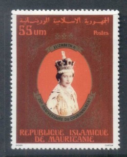 Mauritania-1978-QEII-Coronation-25th-Anniversary-55um-MUH