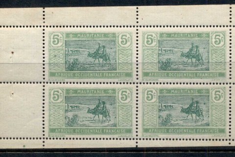 Mauritania 1913-38 Pictorial, Crossing the Desert booklet pane