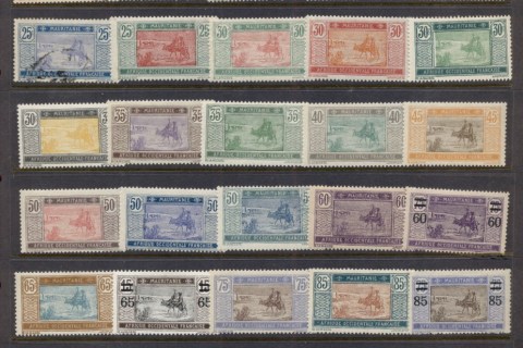 Mauritania 1913-38 Pictorials, Crossing the Desert Asst