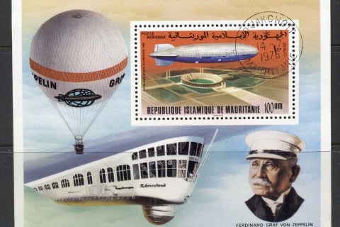 Mauritania 1976 Zeppelin 75th Anniv. MS