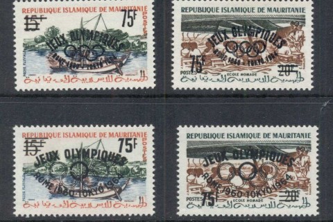 Mauritania 1962 Pictorials Surch Olympics, 2 settings