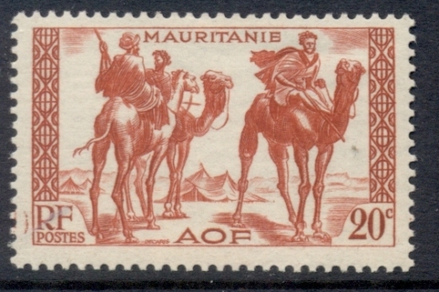 Mauritania 1938-40 Camel Riders 20c