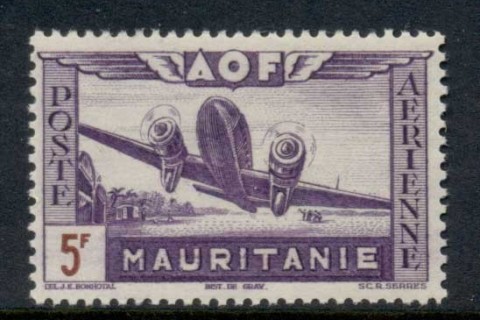 Mauritania 1942 Airmail 5f