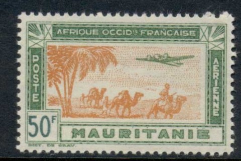 Mauritania 1942 Airmail 50f