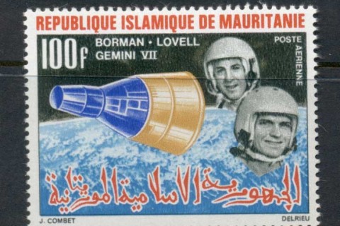 Mauritania 1966 Space Achievements 100f Gemini VII