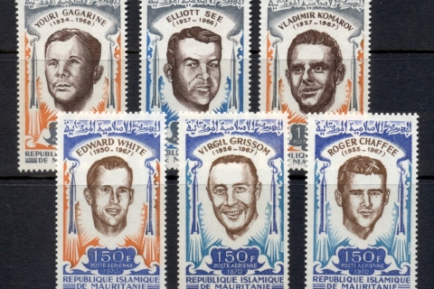 Mauritania 1970 American & Russian Astronauts who died in Space