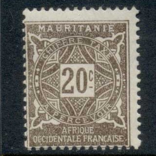 Mauritania 1914 Postage Dues 20c