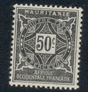 Mauritania 1914 Postage Dues 50c