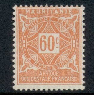 Mauritania 1914 Postage Dues 60c
