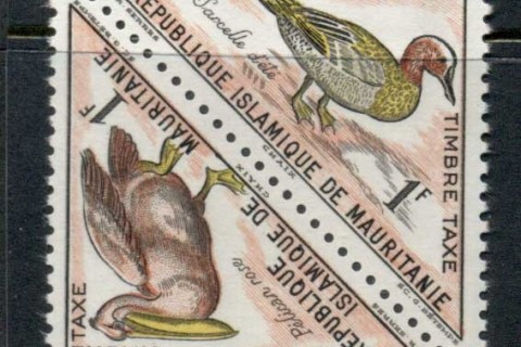 Mauritania 1963 Postage Due Birds pr 1fr
