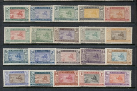 Mauritania 1913-38 Pictorials, Crossing Desert (36/37,