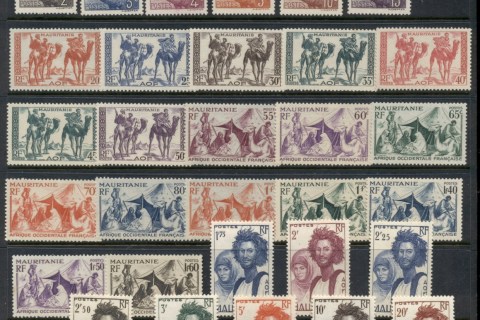 Mauritania 1938-40 Pictorials Asst