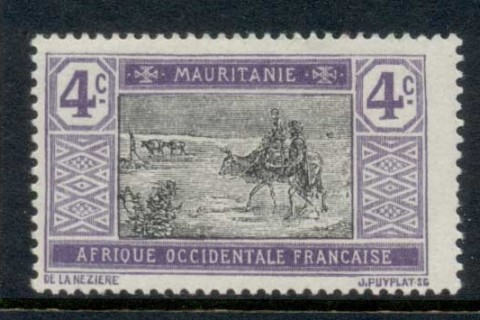 Mauritania 1913-38 Crossing desert 4c
