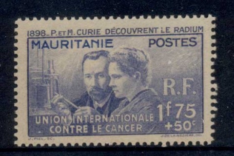 Mauritania 1938 Madame Curie
