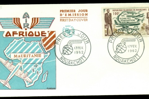 Mauritania 1962 Air Afrique FDC