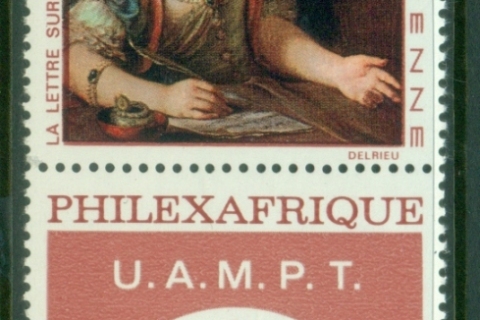 Mauritania 1968 Philexafrique, Painting  + label