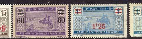 Mauritania 1922-7 Crossing Desert Opts Asst