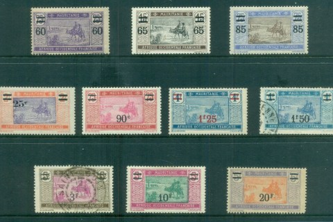 Mauritania 1922-27 Pictorials Surch