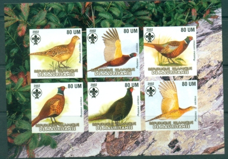 Mauritania-2002-Birds-MS-IMPERF-MUH