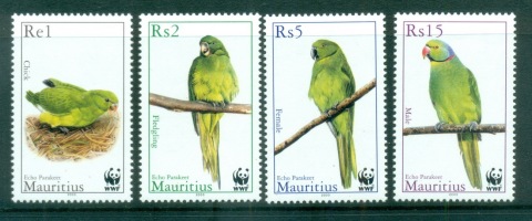 Mauritius-2003 WWF Mauritius Parakeet