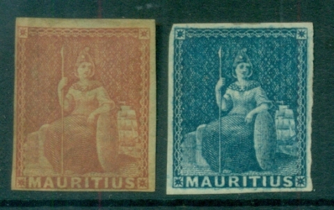 Mauritius-1849-58-QV-Britania-MNG