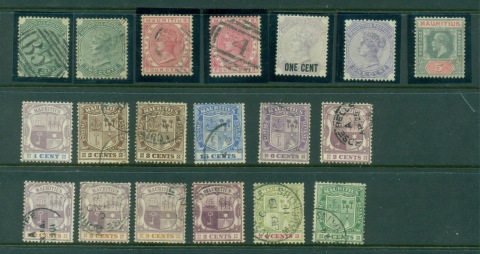 Mauritius-1880s-on-Asst-oddments-MLH-FU