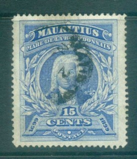 Mauritius-1899-Admiral-Mahe-de-la-Bourdonnais-FU-lot78058