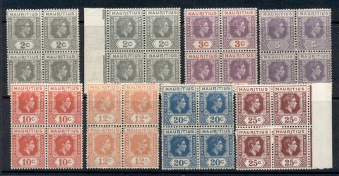 Mauritius-1930-43-KGVI-Portrait-Asst-Blk4-MUH