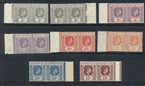 Mauritius-1938-43-KGVI-Portrait-Asst-pr-MUH