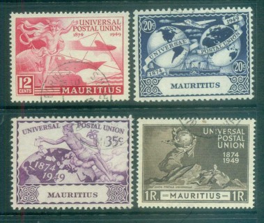 Mauritius-1949-UPU-75th-Anniversary-FU-lot78078