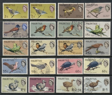 Mauritius-1965-68-Pictorials-Birds-Asst-MLH-FU