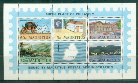 Mauritius-1970-Centenary-of-the-General-Post-Office-MS-MLH-lot84727