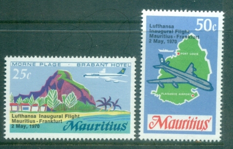 Mauritius-1970-Lufthansa-Inaugural-Flight-MLH-lot84729