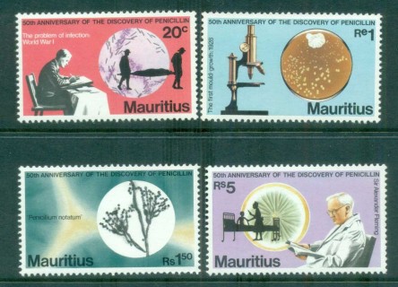 Mauritius-1978-Penicillin-Discovery-50th-Anniv-MLH-lot84734