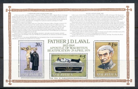 Mauritius-1979-Beatification-of-Father-Laval-MS-MUH