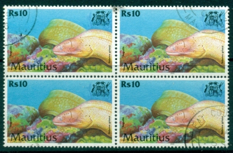 Mauritius-2000-Marine-Life-Fish-block-4-FU