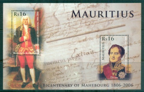 Mauritius-2006-Mahebourg-Bicentenary-MS-MUH