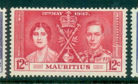 Mauritius-1937-KGVI-Coronation-MUH