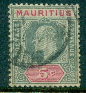 Mauritius-1910-KEVII-Portrait-5c-FU
