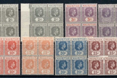 Mauritius-1930-43-KGVI-Portrait-Asst-Blk4-MUH