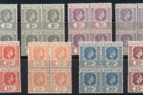 Mauritius-1938-43-KGVI-Portrait-Asst-Blk4-MUH