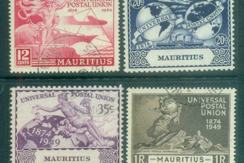 Mauritius-1949-UPU-75th-Anniversary-FU-lot78078