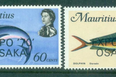 Mauritius-1970-Osaka-Expo-Opts-on-Fish-MLH-lot84728