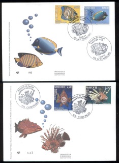 Mayotte 1999 Marine Life, Fish 2x FDC