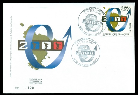 Mayotte 1999 New Year 2000 FDC